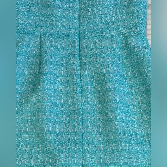 Tahari by Arthur S Levine Turquoise Blue Sheath Dress - Picture 5 of 13